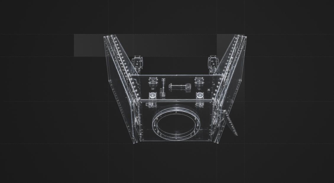 Wireframe render of the Panorama satellite structure